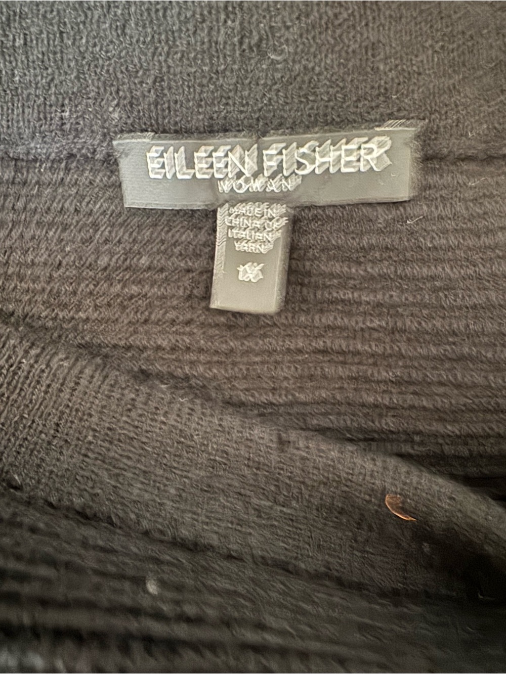 Eileen Fisher black wool skirt size 1X - Picture 3 of 4